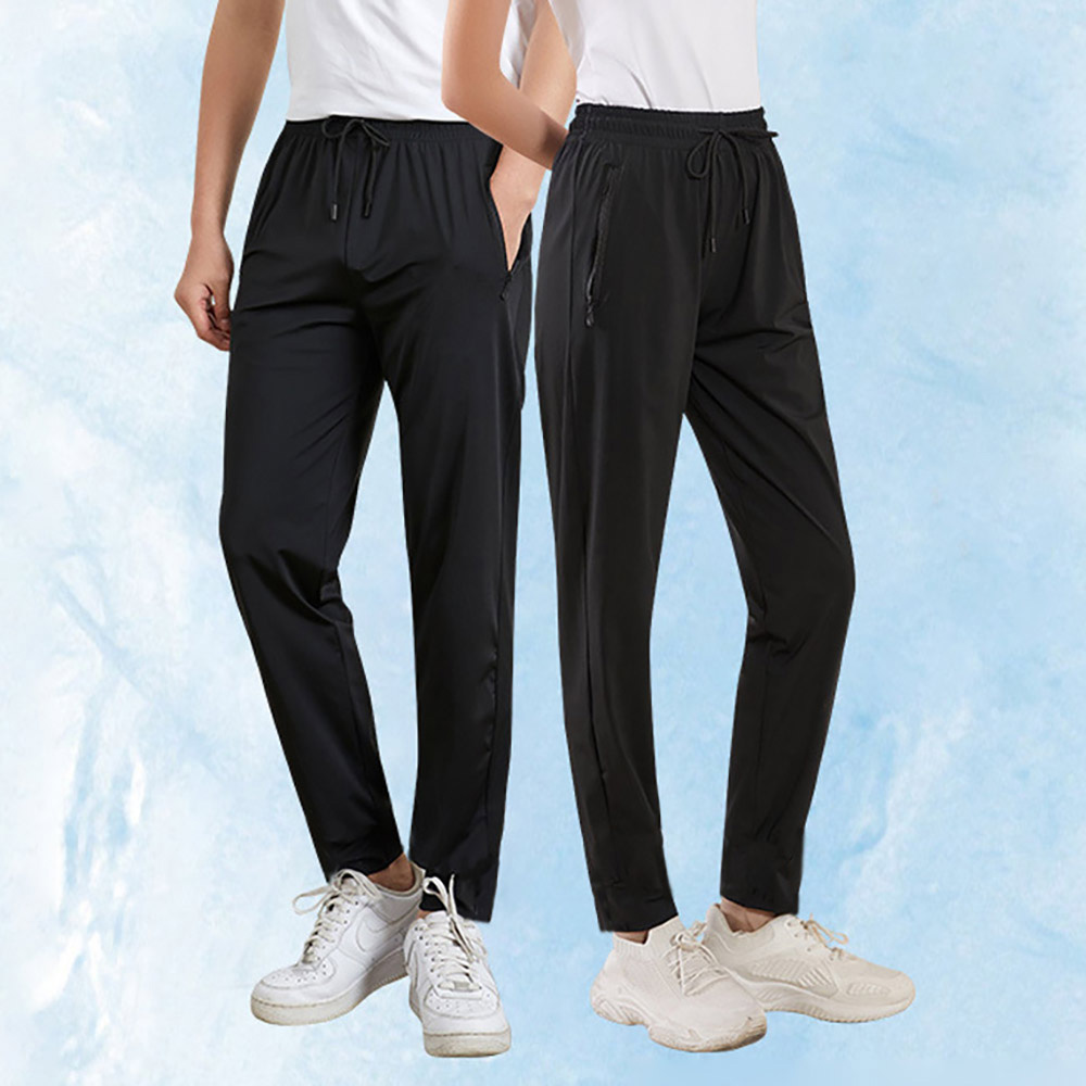 냉감 팬츠 남성밴딩 여성 바지 남자 쿨 여자 여름 일자 여성밴딩 남자쿨 여자쿨 일자바지 - 상품 이미지