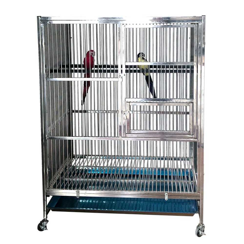 하우스 앵무새장 새집 상품 놀이터 특대형 잉꼬 이동식 길이55x폭55x높이90cm - 상세 이미지 5