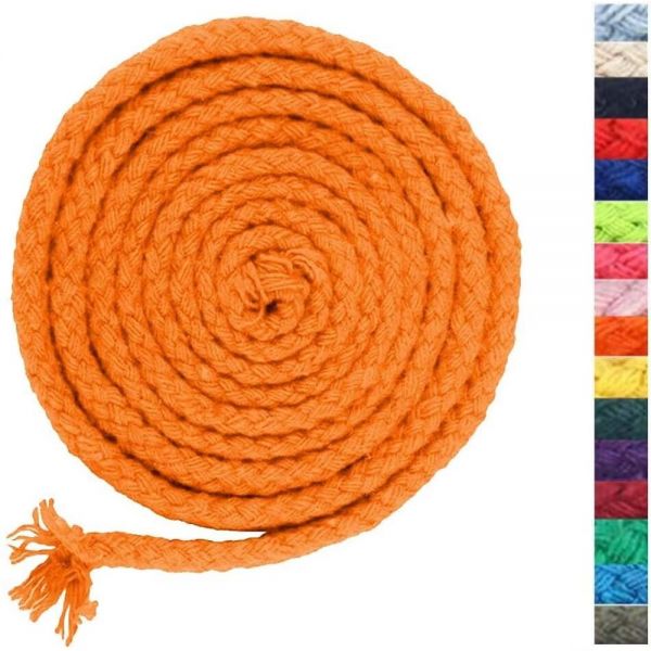 [ 851823 ] 5mm x 89.9m(290피트) 마크라메 코드 천연 면 로프 8가닥 브레이드 스트링 공예 뜨개질 실 벽걸이 및 DIY 호박용 : 트리니티글로리