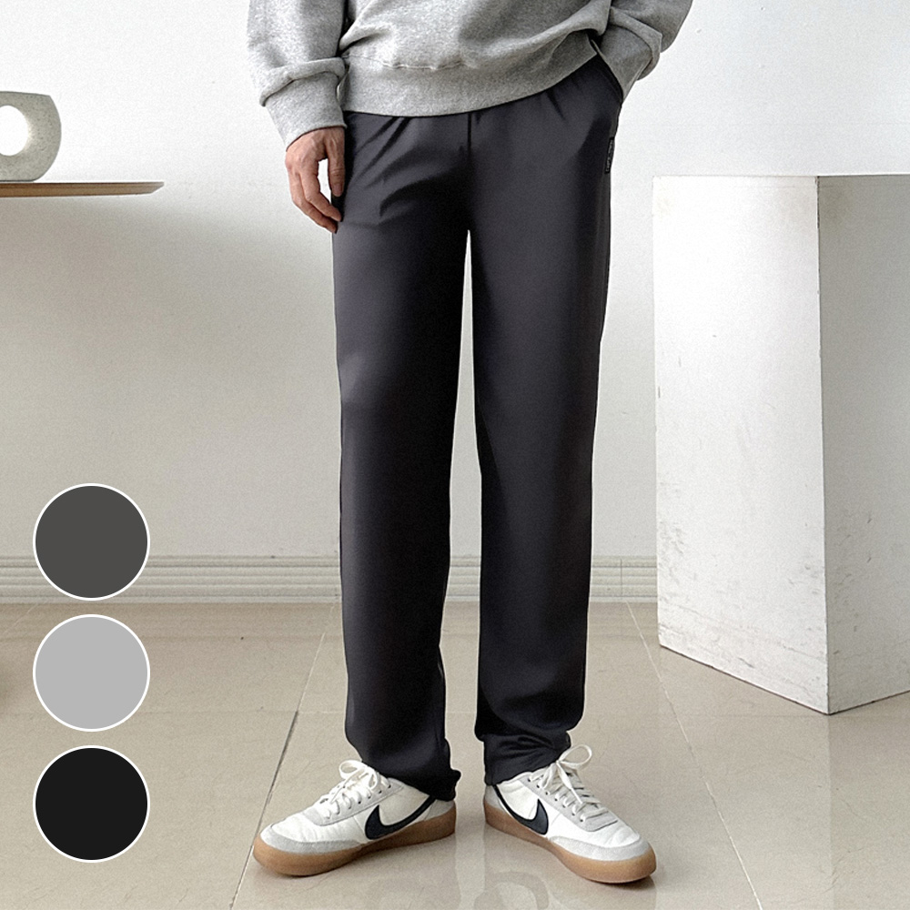 스태리 레귤러 팬츠 트레이닝 바지 등산 남성밴딩 슬랙스밴딩 고무줄 남자 편한 일자바지 - 상품 이미지