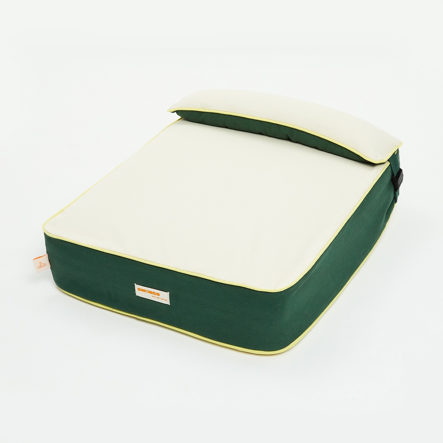 스멍스 강아지 스프링 디스크 침대 매트리스 아이보리