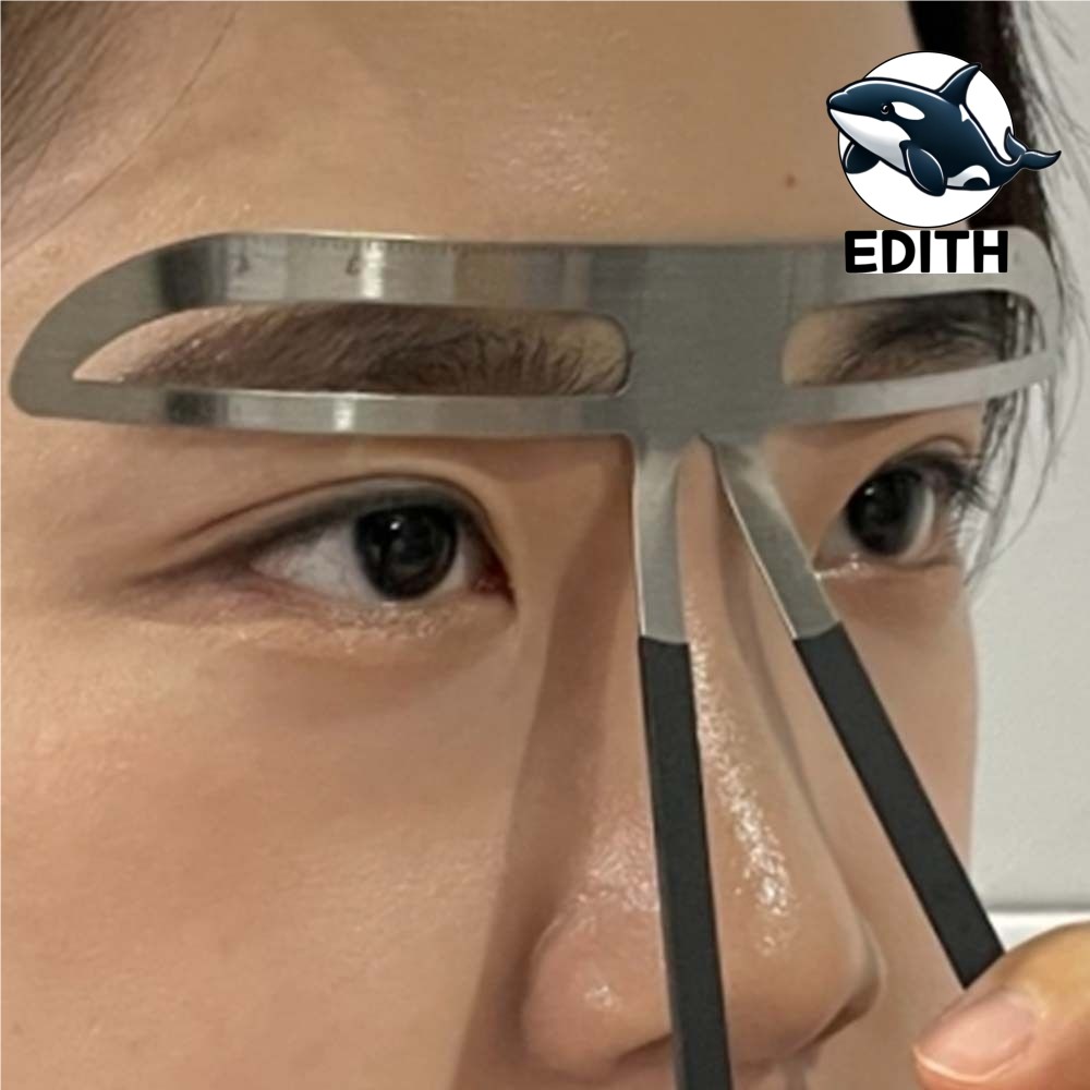 여자 눈썹 디자인 가이드 바른 눈썹 그리기 틀 일자형 형태 : 저녁향기