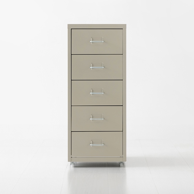 피하 서랍장 280x410x685mm, 5단, 솔리드베이지 0740.3694 - 상품 이미지