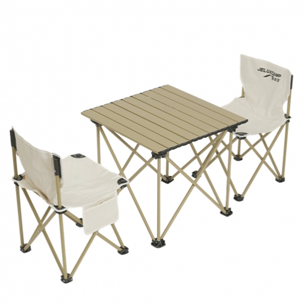 2인용 캠핑롤테이블 접이식 차박 사이드테이블 의자세트
