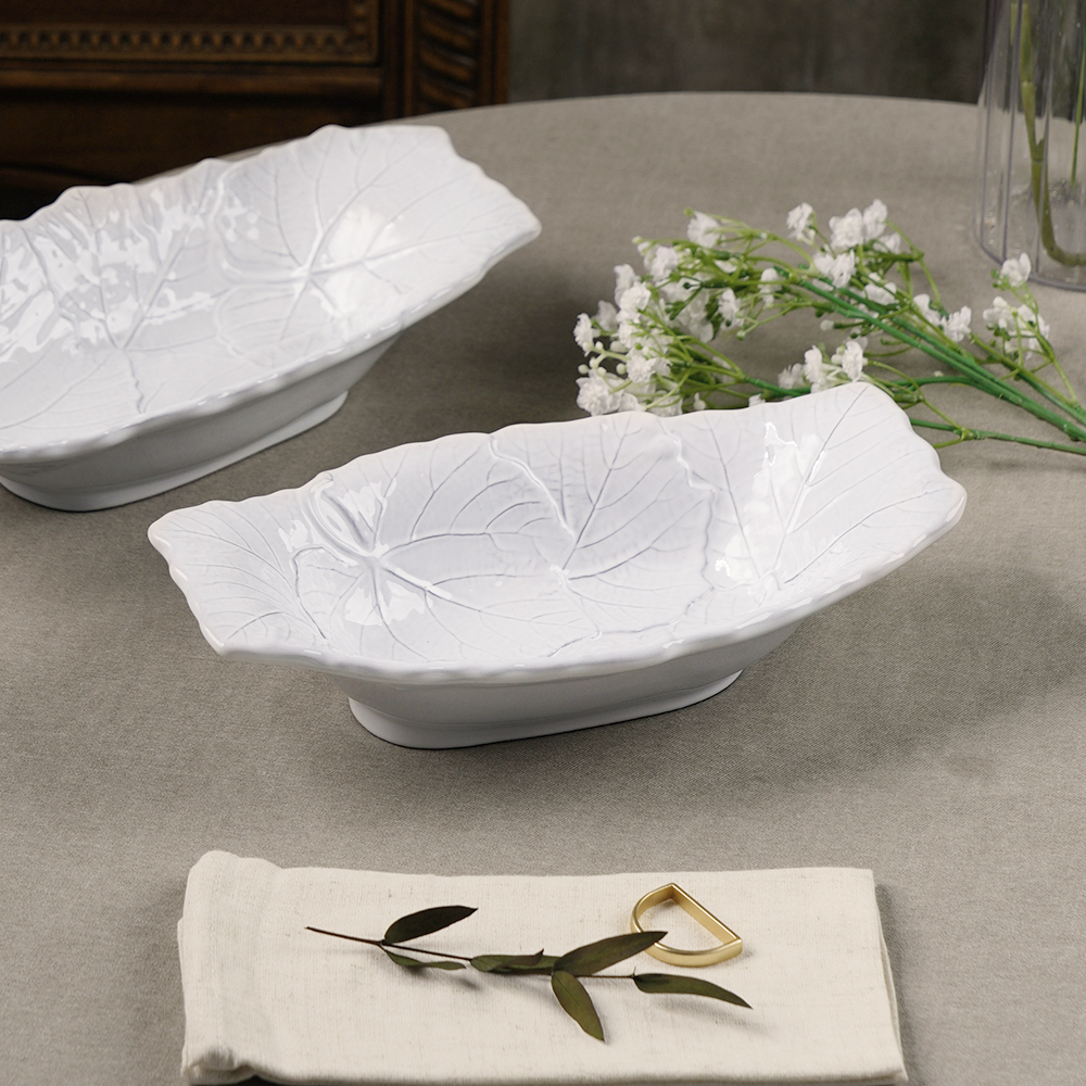 VBC까사 까메오 이태리 빈티지 수입 그릇 / 26cm, 리프 그라탕볼(S) - 상세 이미지 2