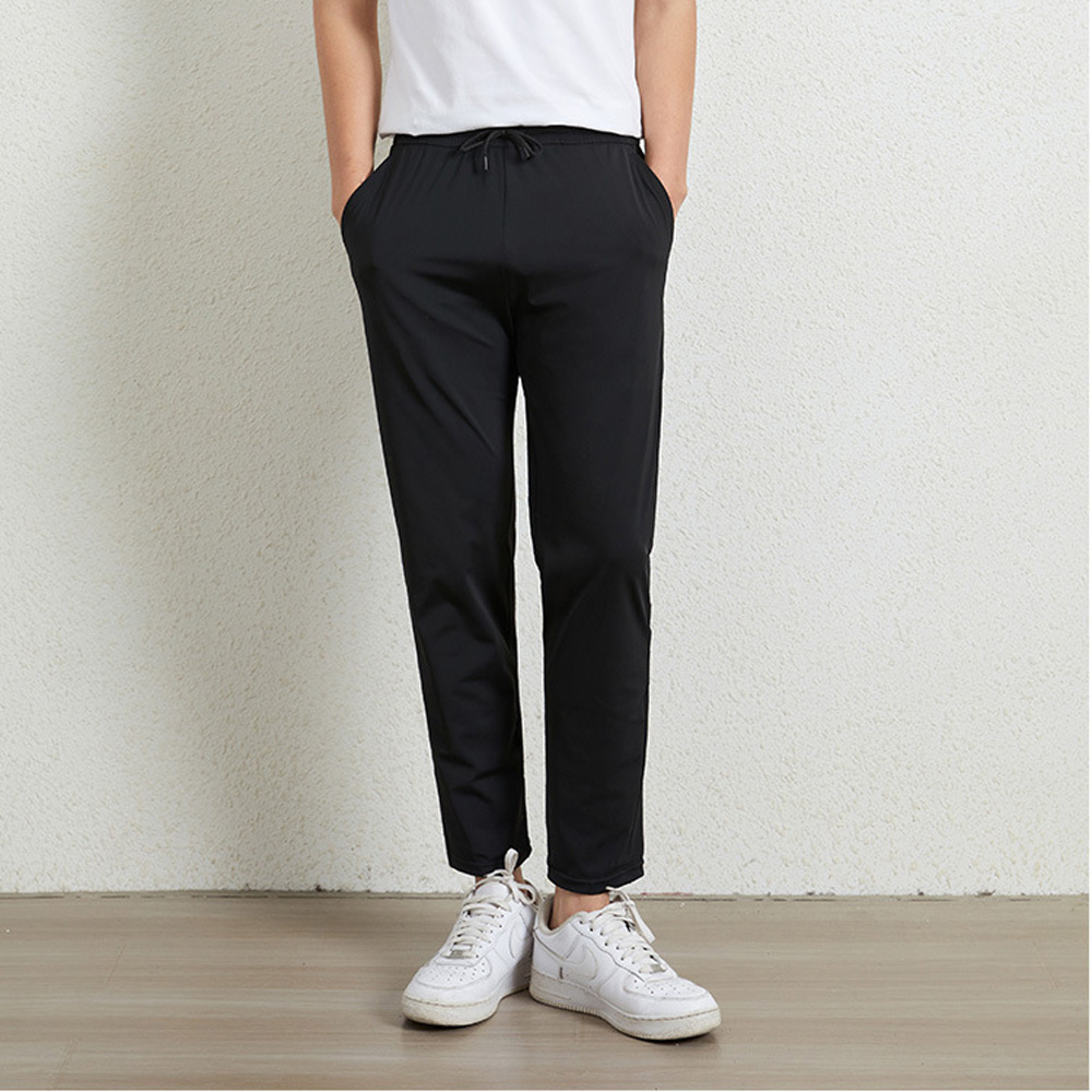 냉동 팬츠 남여 공용 여성 바지 남자 쿨 여자 여름 일자 냉감 남성밴딩 여성밴딩 남자쿨 - 상품 이미지