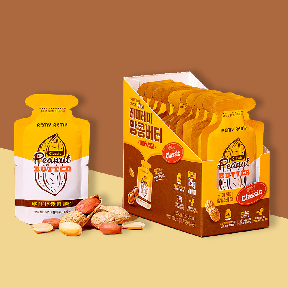 레미레미 짜먹는 땅콩버터 100% 무첨가 클래식 250g 25g 개별포장 10개입 가격 추이 레미레미 스토어 레미레미 짜먹는 땅콩버터 100% 무첨가 클래식 250g 25g 개별포장 10개입 - 최저가 12,500원