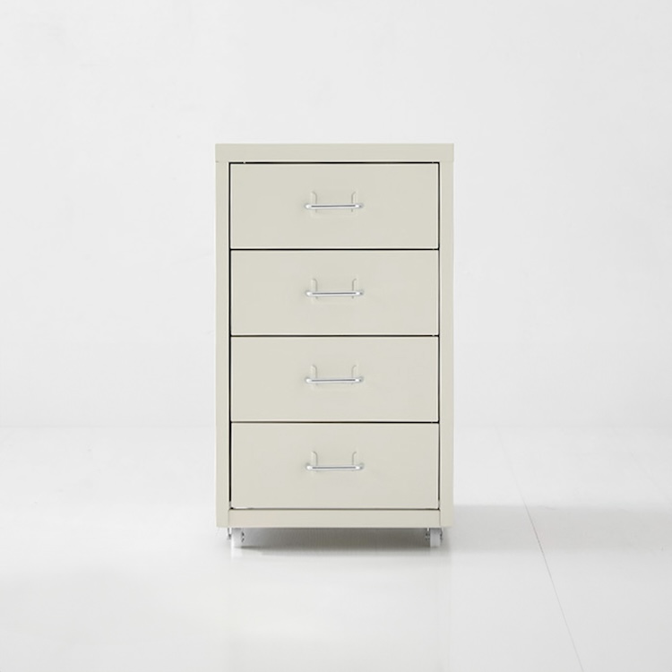 피하 낮은서랍장 280x410x480mm, 4단, 크림 7602.2513 - 메인 이미지