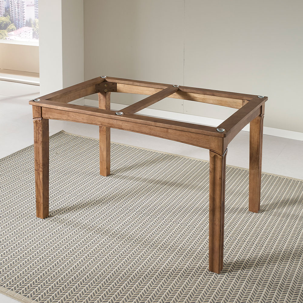 모디쉬갤러리 체스 원목 세라믹 4인식탁+의자2+벤치1, 1200mm, 월넛 이미지 8