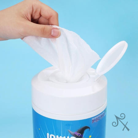 캔캔토토 마법의 청소박사 대형 200매 물때 물티슈 찌든때제거 청소물티슈