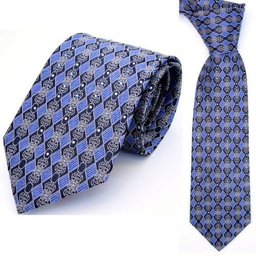 큐빅 실크 넥타이 선물용 최고급 수동 넥타이 디자인 48