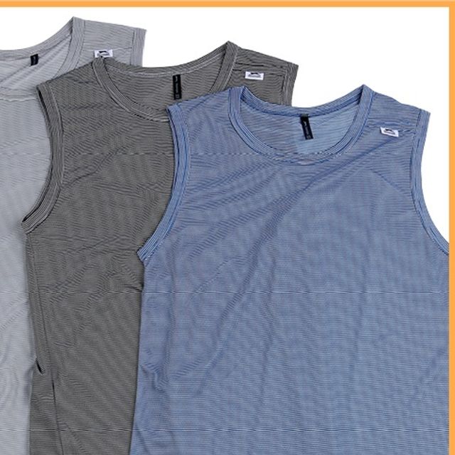 슬레진져 쿨론 후렌치 나시 냉감 기능성 요가 헬스 티셔츠 단체 반티