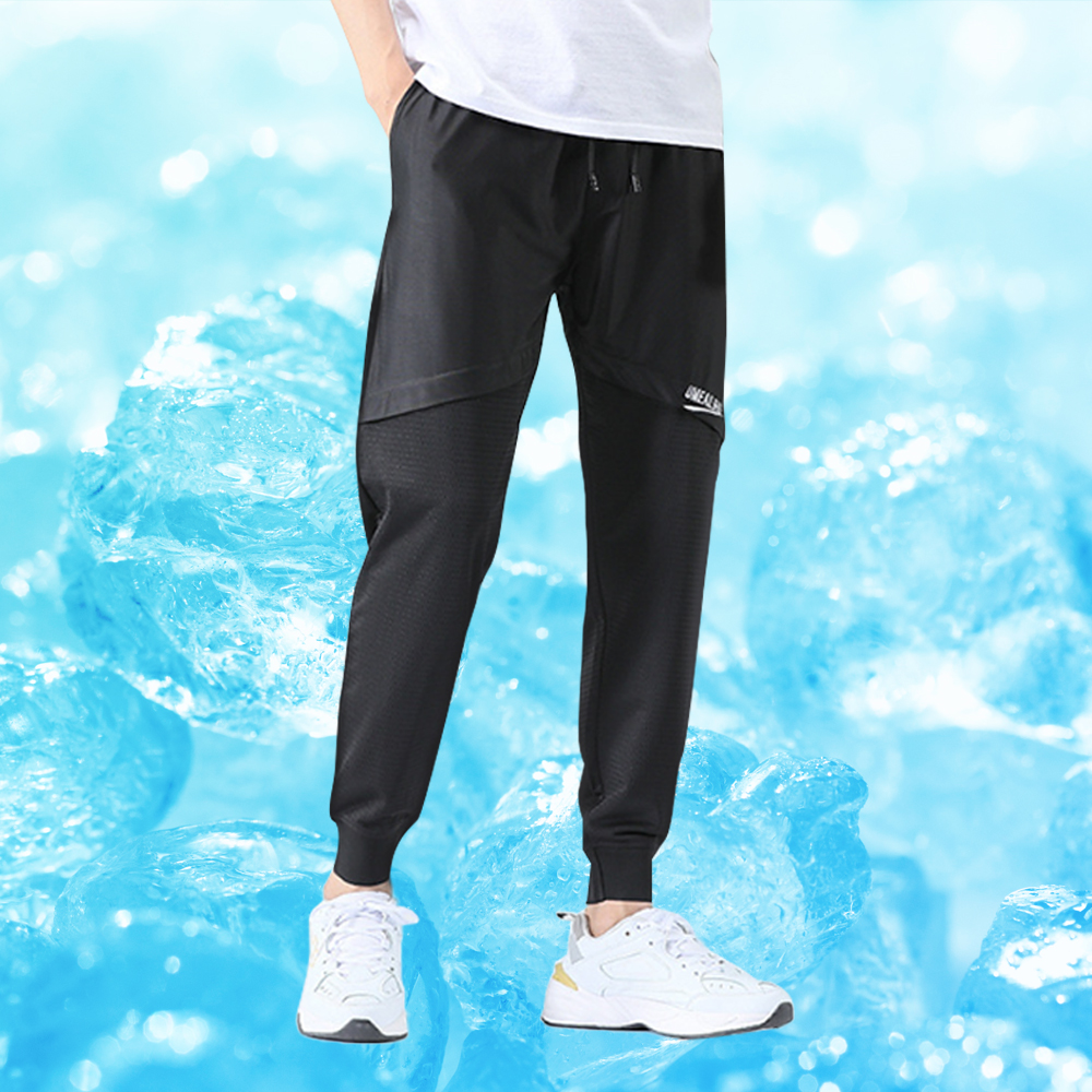 힐 쿨링 조그 팬츠 조거 여름 트랙 남자 츄리닝 바지 트레이닝 밴딩 트레이닝하의 짐웨어 - 상품 이미지