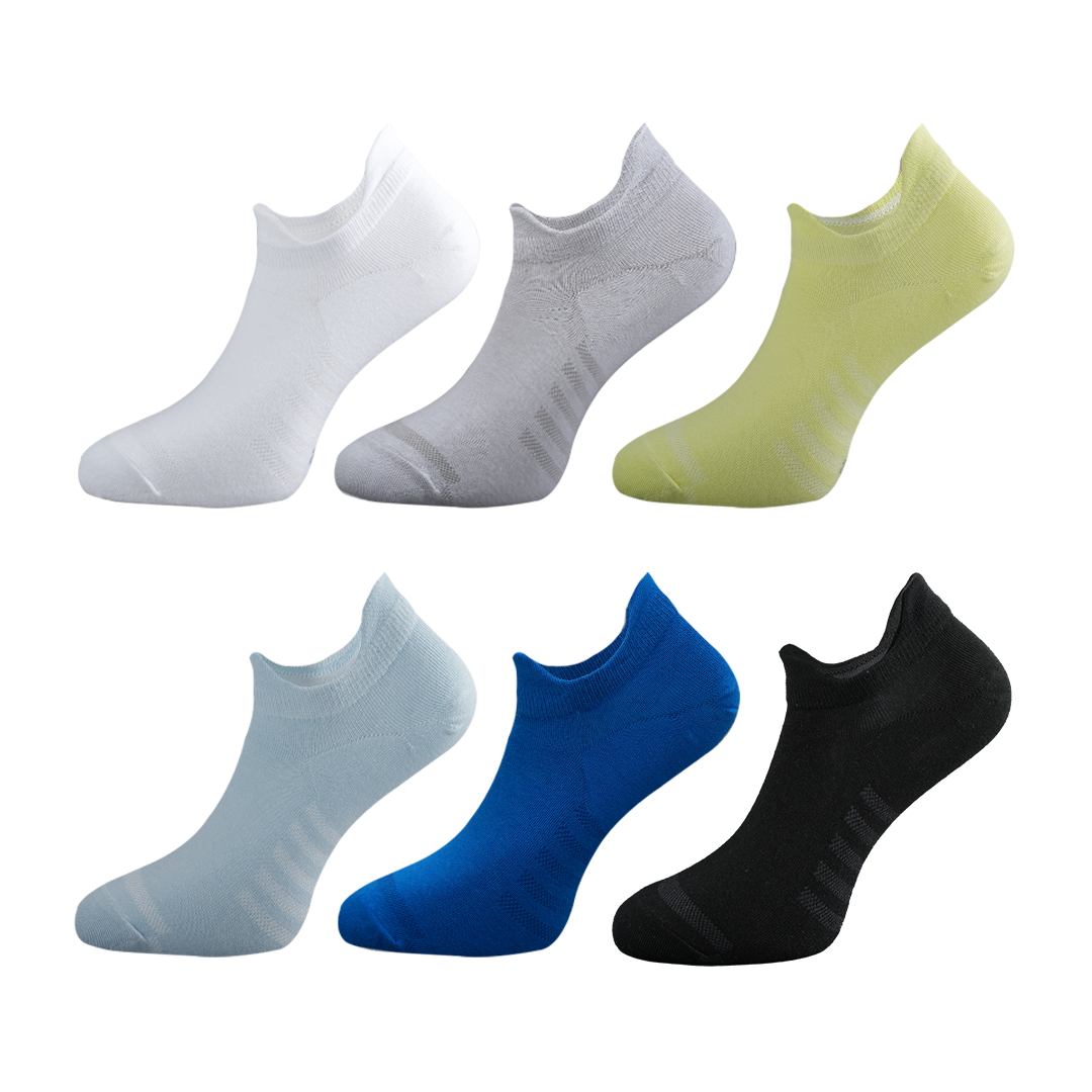 6켤레 남자 U라인 발목 양말 발냄새 소취 기능 단목 스니커즈  N배송