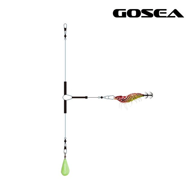 GOSEA 스프링 면사매듭 갑오징어 채비 GSF-C2 단차조절 에스테르 가지채비 - 상세 이미지 4