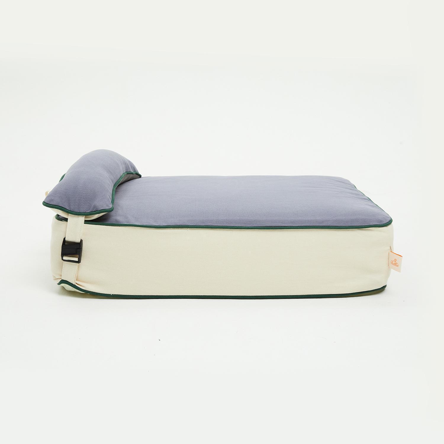 스멍스 강아지 스프링 디스크 침대 매트리스 그레이