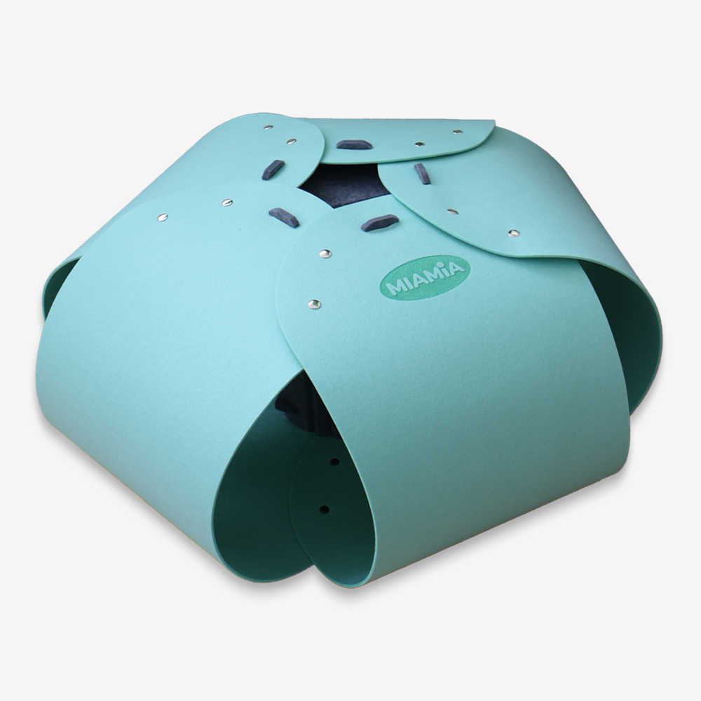 MIAMIA 플라워 고양이 숨숨 터널 집 캣 장난감 놀이터 미로