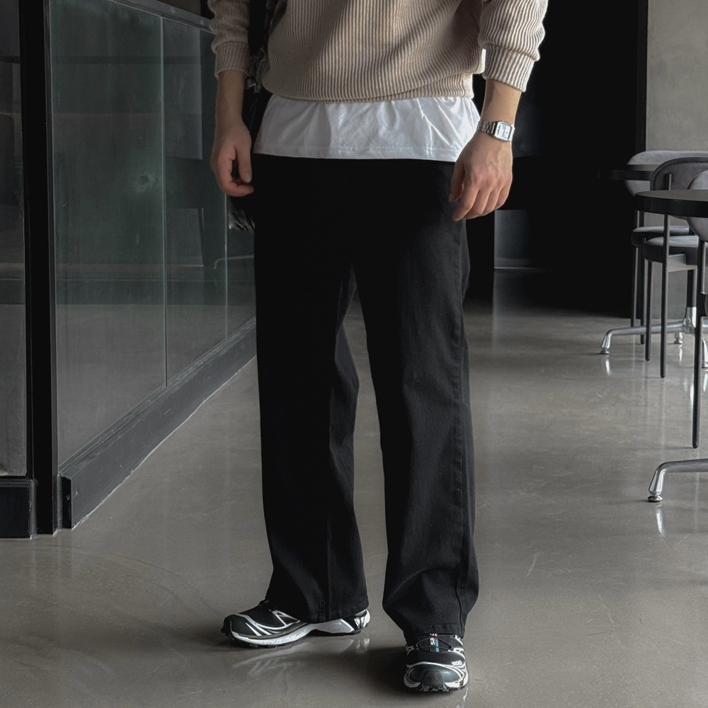 남자백바지 치노팬츠 남자와이드팬츠 - 상세 이미지 5
