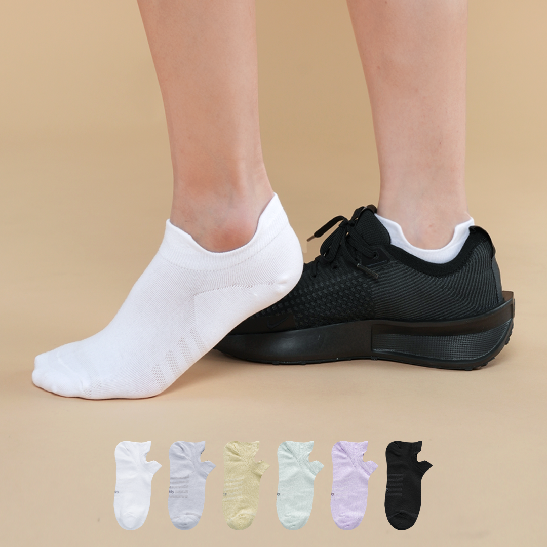 6켤레 여자 U라인 발목 양말 발냄새 소취 기능 단목 스니커즈 N배송