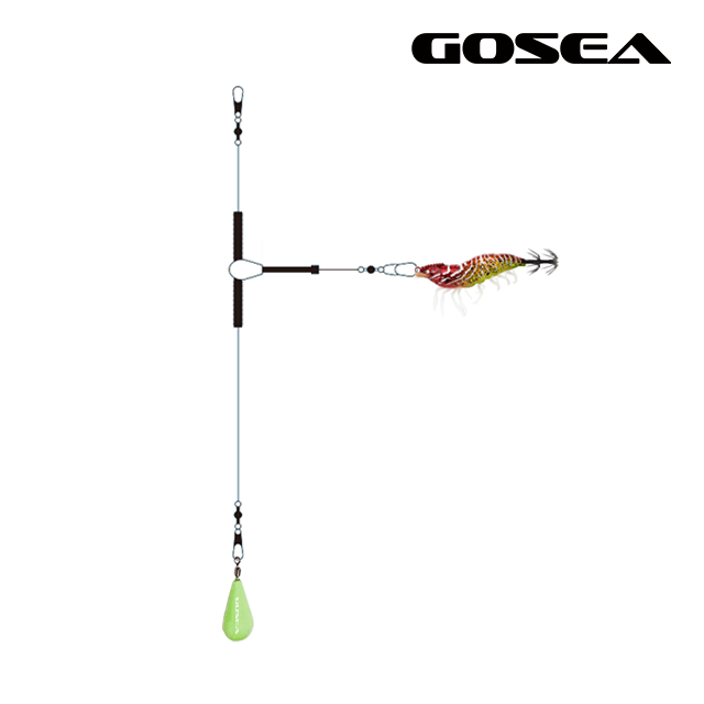 GOSEA 스프링 면사매듭 갑오징어 채비 GSF-C2 단차조절 에스테르 가지채비 - 상세 이미지 3
