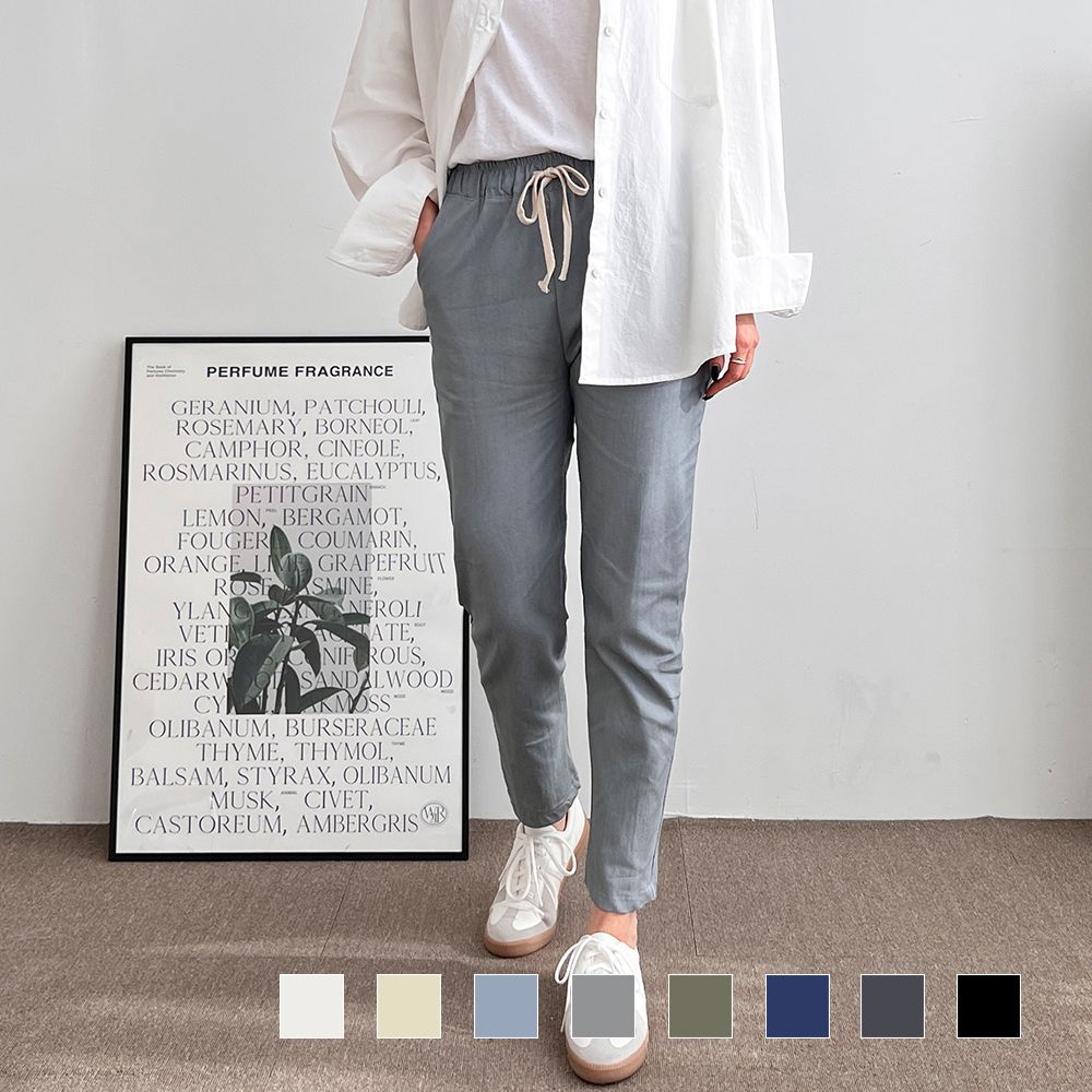 셀론 스티치 9부 밴딩 마바지 SD- 6649A 여름 여자 세미 일자 - 상품 이미지