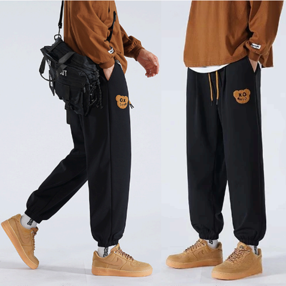 와팬 남성 융 기모 밴딩 조거 팬츠 루즈핏 2컬러 트레이닝 바지 겨울 작업 - 상품 이미지