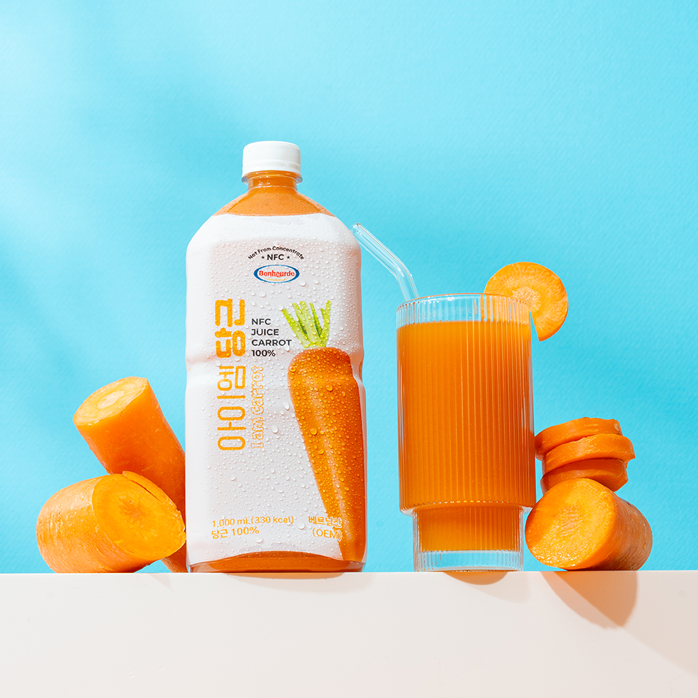[100% NFC 당근 16.7개 착즙] 보넬드 아이엠 당근 주스 즙 당근, 1L, 3개