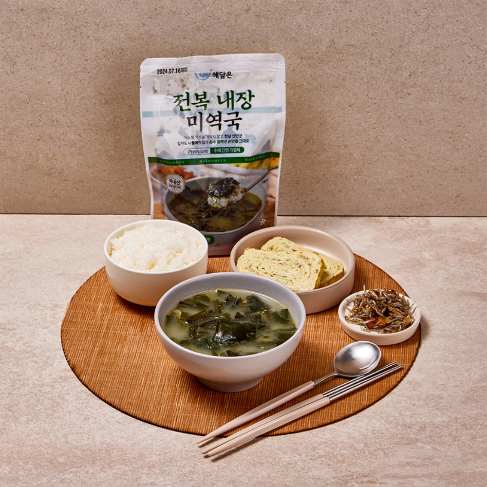 전복미역국 전복내장 300g 1인분 파우치 혼밥 간편국 - 상세 이미지 2