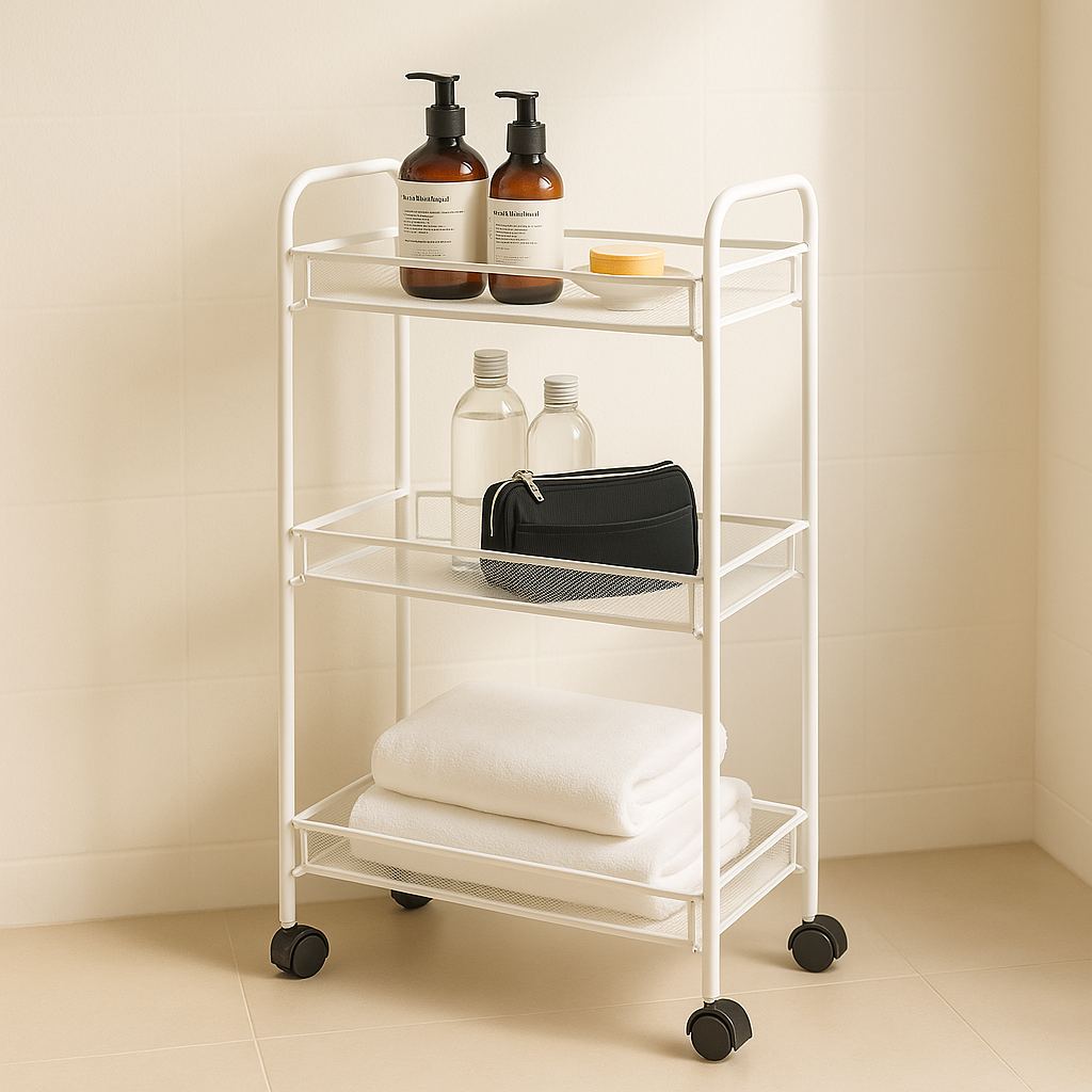 이케아 트롤리 카트 이동식 웨건 수납 정리함 주방 트레이 호르나반 3단