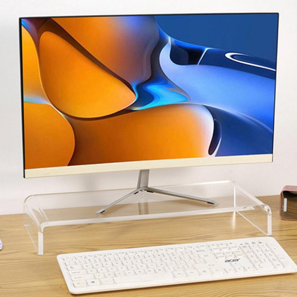 모니터받침대100mm 아크릴 받침 낮은 받침대 선반 이미지 6