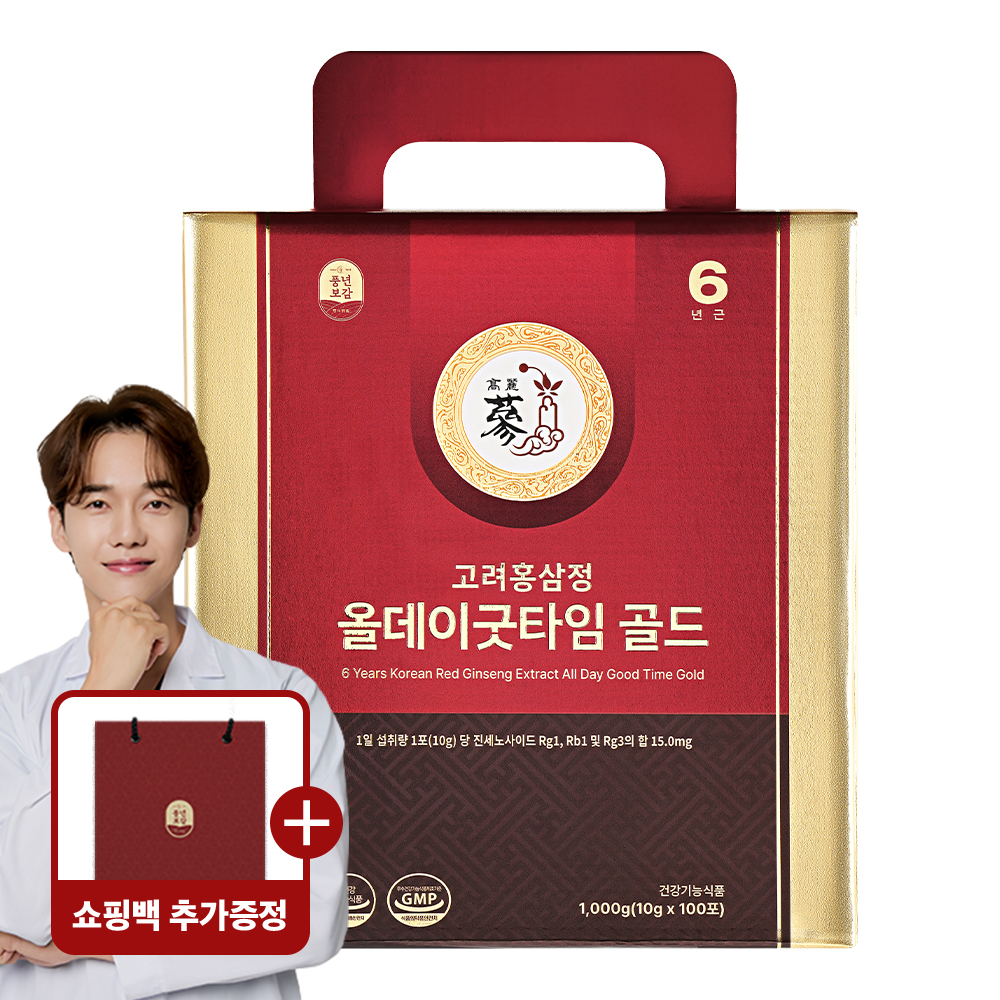 풍년보감 6년근 고려홍삼정 홍삼진액 올데이굿타임골드 홍삼스틱 홍삼선물세트 100포, 1개