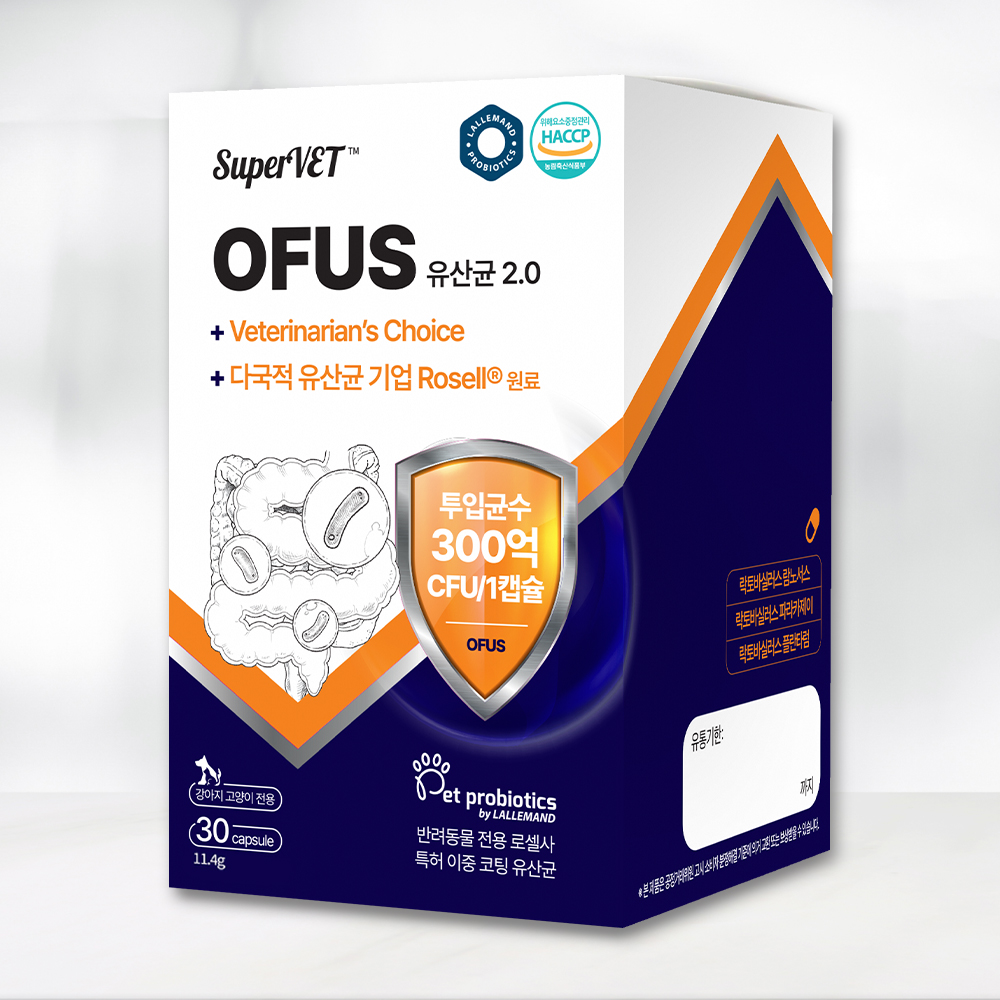 슈퍼벳 오퍼스 유산균 2.0 30캡슐 장건강 면역 피부건강