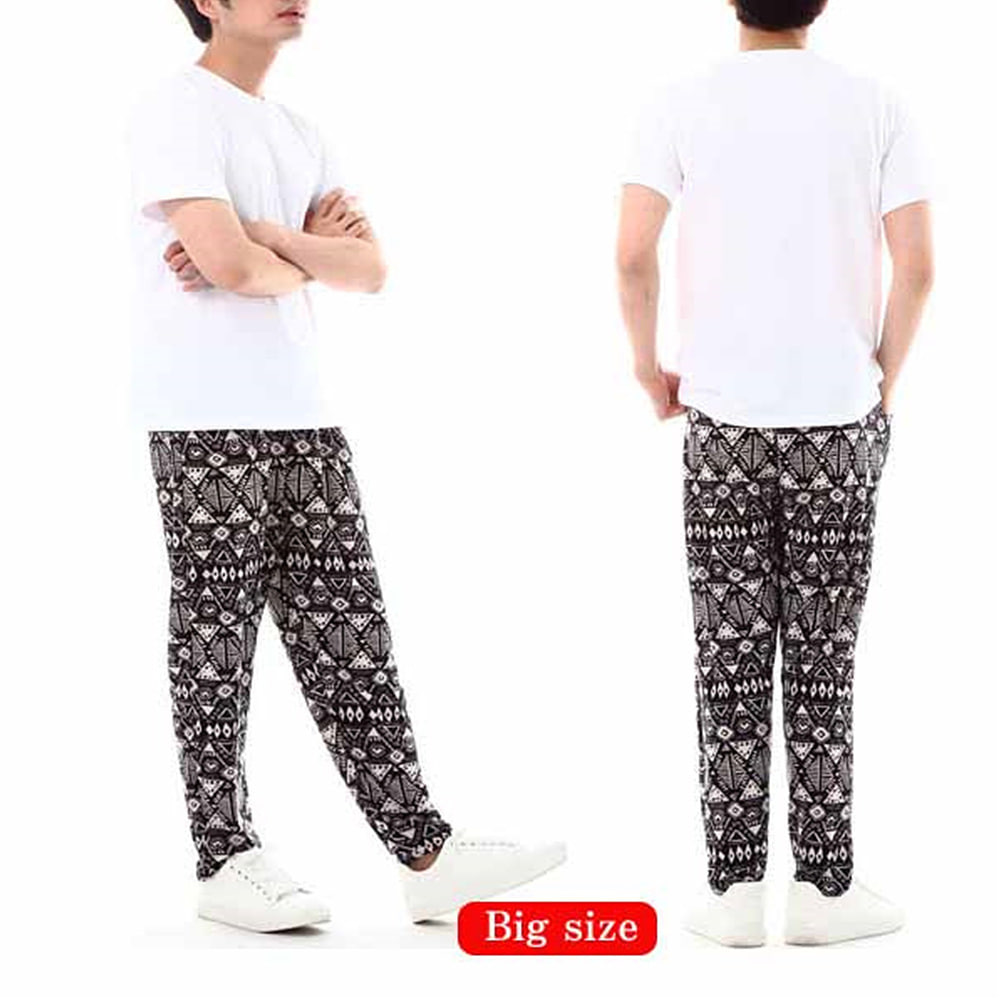 남성용 빅사이즈 9부 아이 스쿨 바지 BIG 폴리네시안 - 상품 이미지