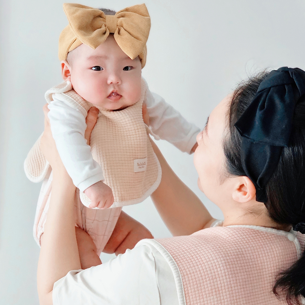 마롤로뜨 아기 턱받이 3중 거즈 조끼형 순면 이유식 유아 신생아 면 아기침받이