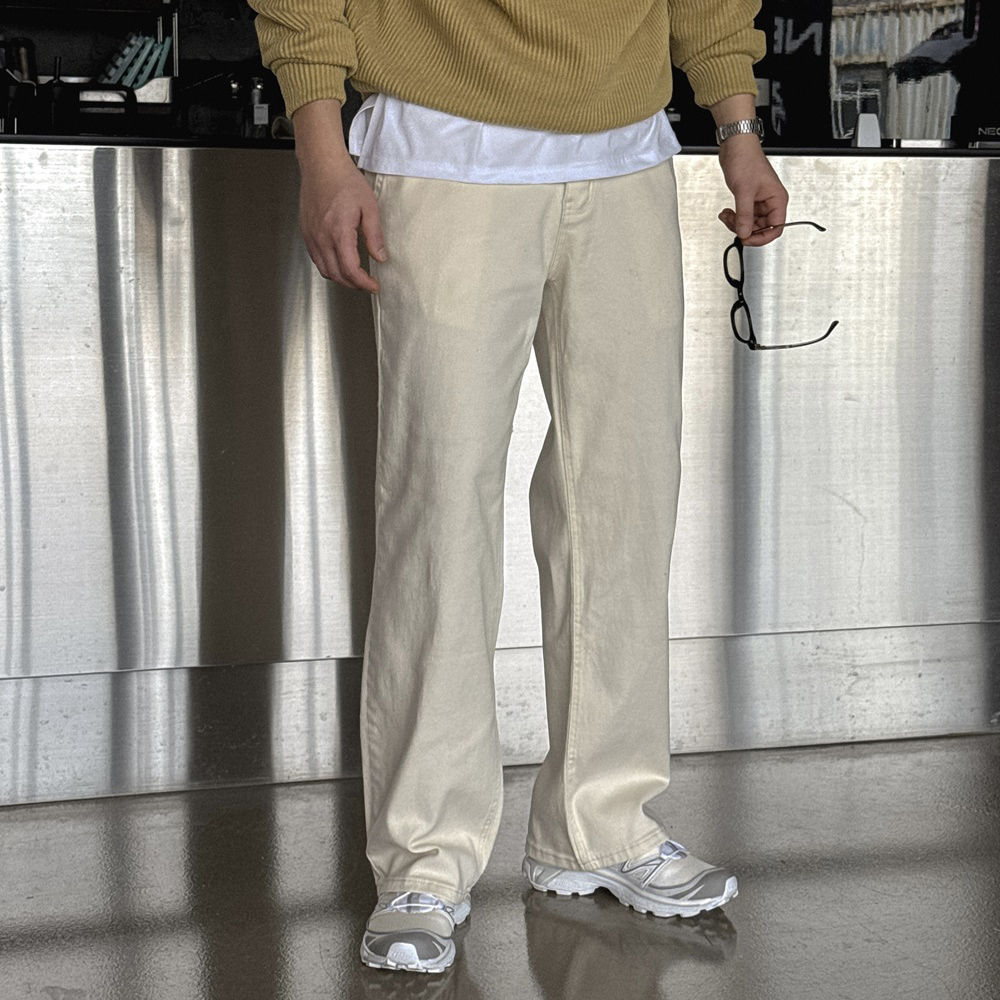 남자백바지 치노팬츠 남자와이드팬츠 - 상세 이미지 4