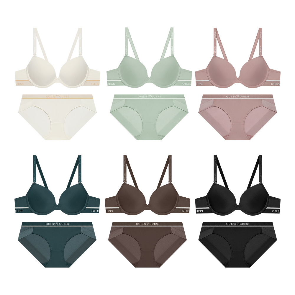 [게스언더웨어] 아스킨 솔리드 브라 팬티 세트 6Colors : GUESSUNDERWEAR
