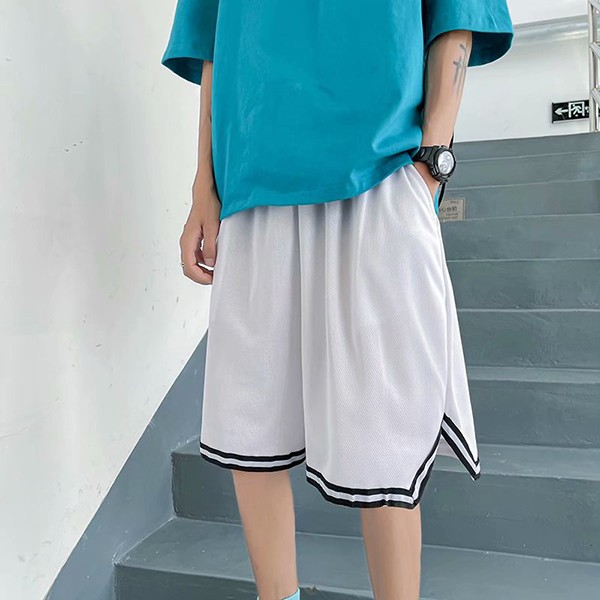 남성 캐주얼 트레이닝복 일상 오버핏 반바지 IS- SG 04 아웃도어 레저 팬츠 밴딩 - 상품 이미지