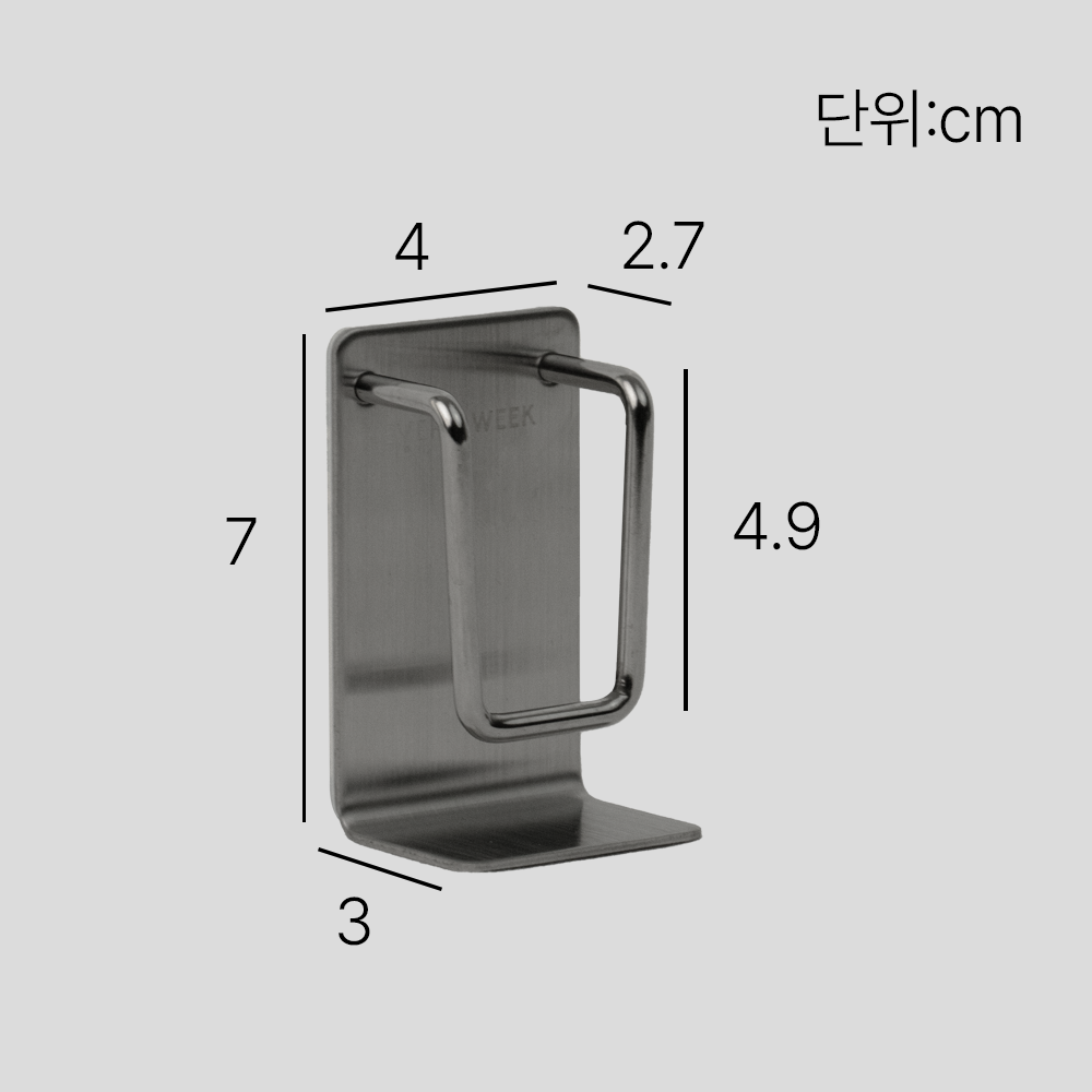 부착식 304 스텐 세수대야 걸이 욕실 세숫대야 거치대 홀더 - 상세 이미지 5