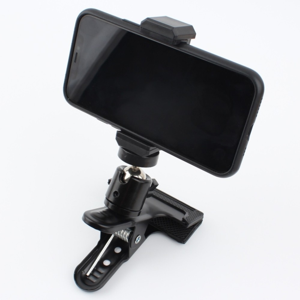 집게 폰거치대 360도 조절 볼헤드 핸드폰 시청 동영상 촬영 책상 고정 거치대