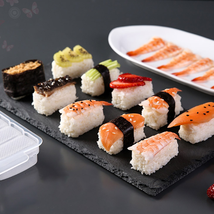 한입 미니 초밥틀 스시틀 주먹밥틀 10구 스시만들기 도시락 김밥틀 모양 쉽게만드는 이미지 8
