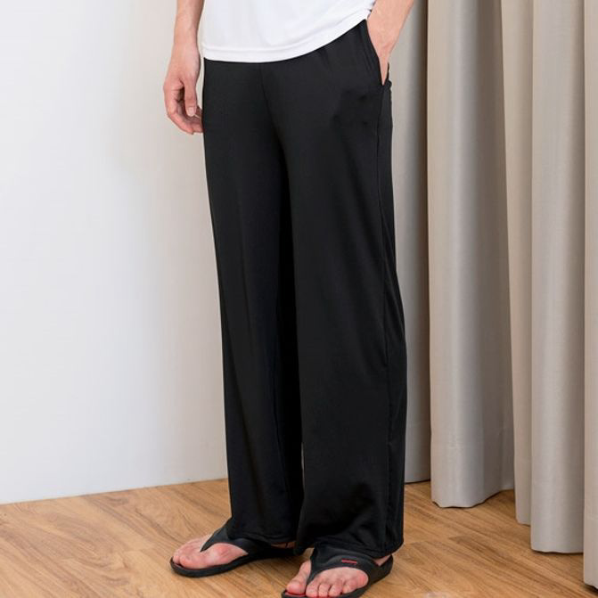 남자 밴딩 팬츠 와이드 남성 바지 스판 남자밴딩 편한 면바지 남자봄 가을 남자옷 - 상품 이미지