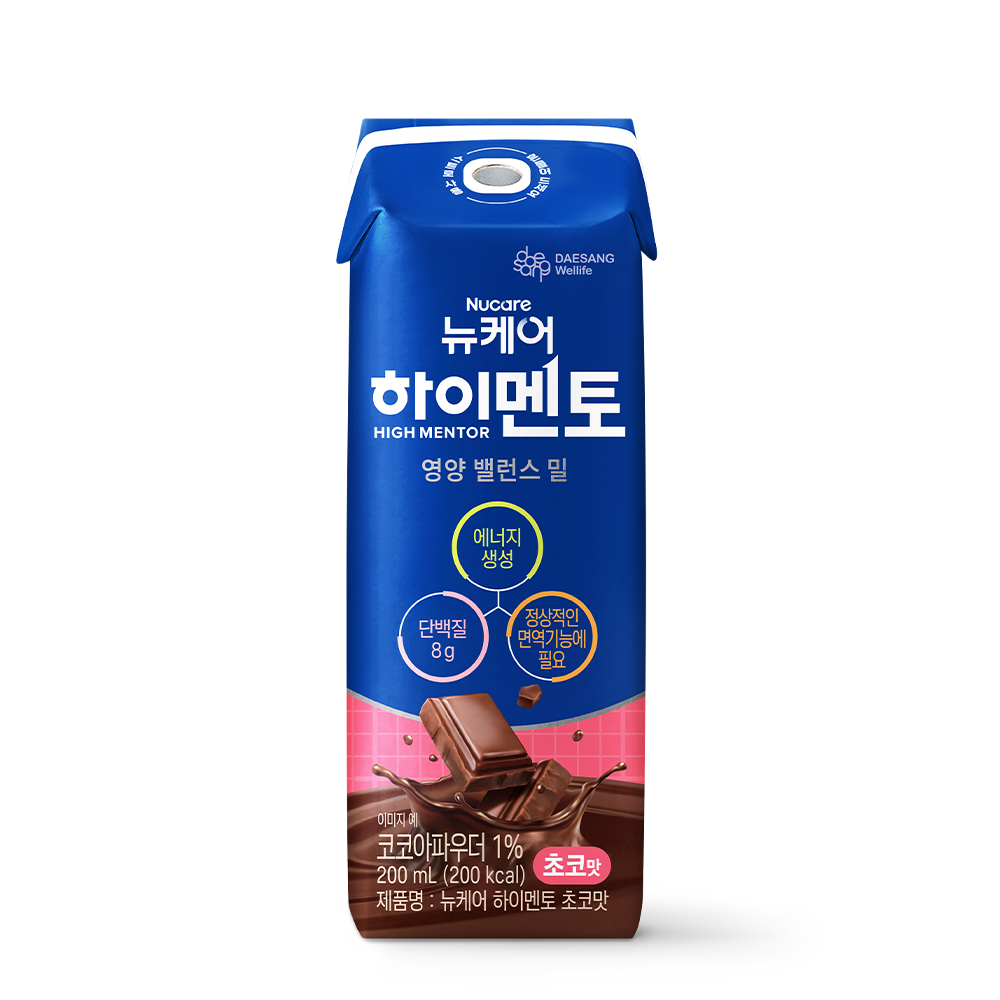 [소비기한 26.11.28일 까지] 뉴케어 하이멘토 영양 밸런스 밀 초코맛 200mL 24팩 청소년 균형 영양식 - 상세 이미지 2