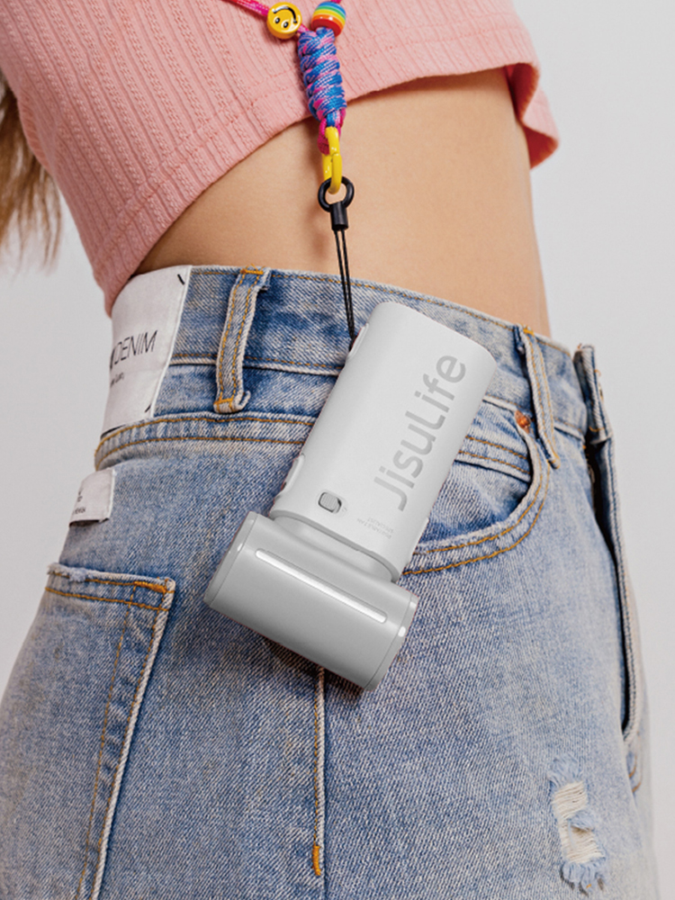 5000mAh 휴대용 손 선풍기 소형 무선 미니 선풍기 손풍기 LIFE9 라이트그레이 - 상세 이미지 5
