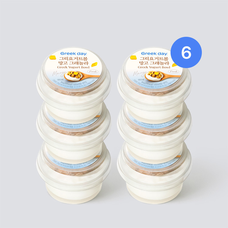 그릭데이 그릭요거트볼 망고 그래놀라 (6개입)