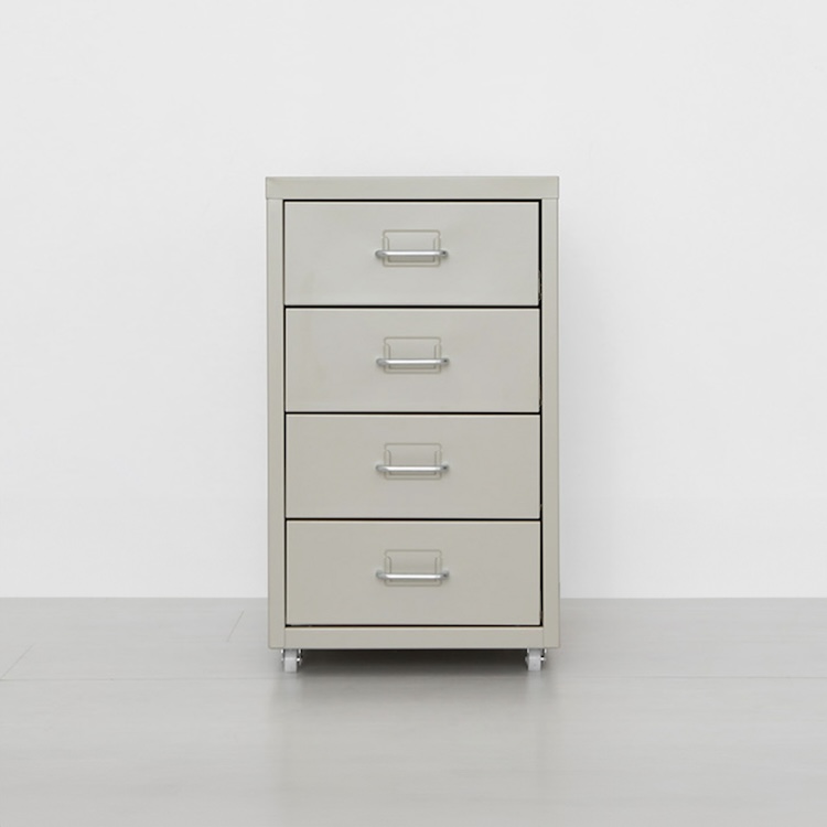 피하 낮은서랍장 4단 28x41x48, 4단, 솔리드베이지 2560.6482
