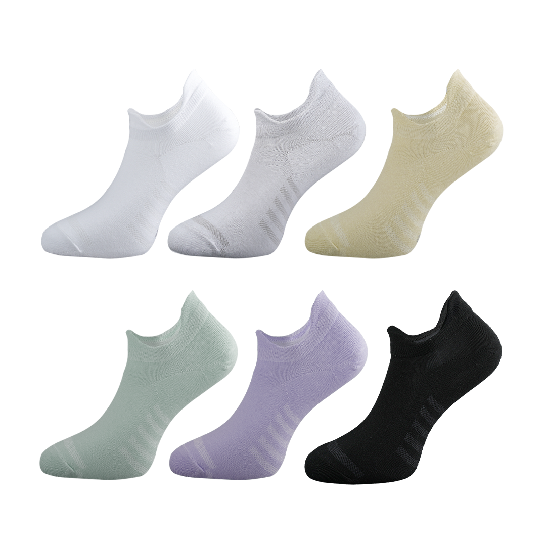 6켤레 여자 U라인 발목 양말 발냄새 소취 기능 단목 스니커즈 N배송