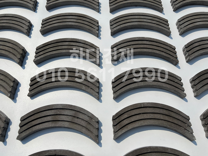 곡선와편 골지타일 U와편 / 하다건재 전통담장타일 와편타일