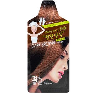 펴난 남성 여성 홈쇼핑 빗 미용실 헤어 샴푸하듯 편한 염색 칼라 염색약 진한갈색 1개 : 퍼퓸앤코스
