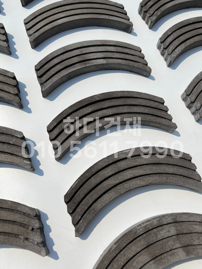 곡선와편 골지타일 U와편 / 하다건재 전통담장타일 와편타일