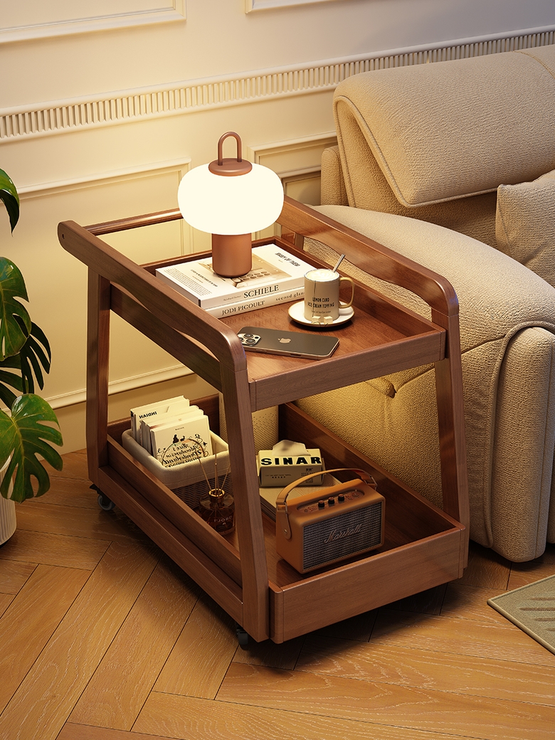 감성 원목사이드테이블 침대사이드선반 스탠드테이블 쇼파옆수납장 거실협탁